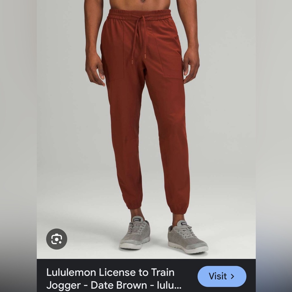 Mens lululemon License to Train Jogger Warpsteme Date Brown Size XS extra small